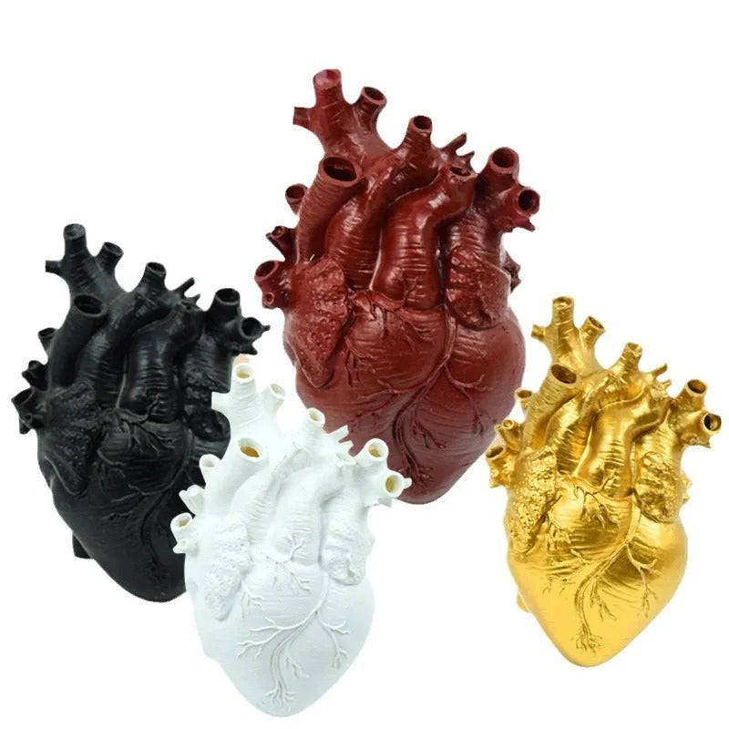 Heart Shaped Resin Vase