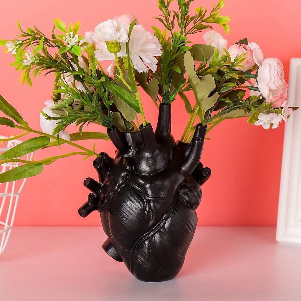 Heart Shaped Resin Vase
