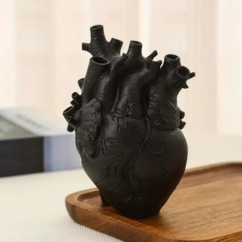 Heart Shaped Resin Vase