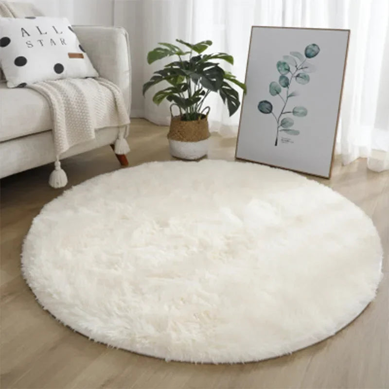 Ultra Soft Plush Round Rug - The Livix