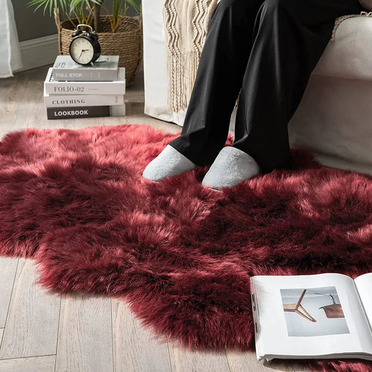 Soft Sheepskin Bedroom Carpet - The Livix