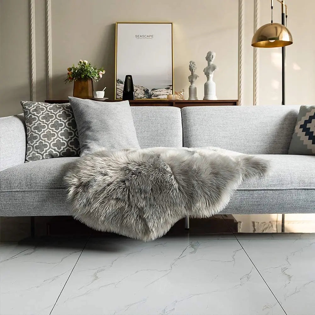 Soft Sheepskin Bedroom Carpet - The Livix
