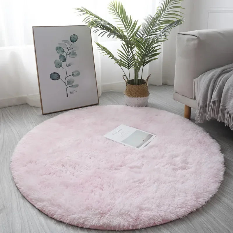 Ultra Soft Plush Round Rug - The Livix