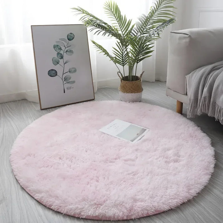 Ultra Soft Plush Round Rug - The Livix