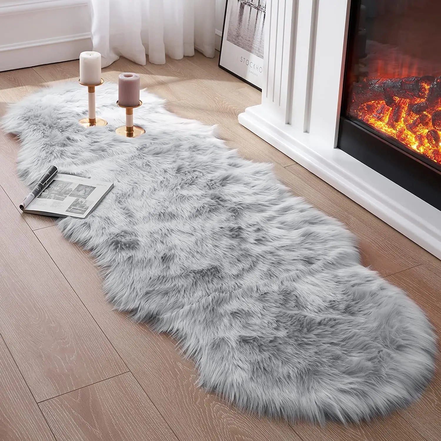 Soft Sheepskin Bedroom Carpet - The Livix