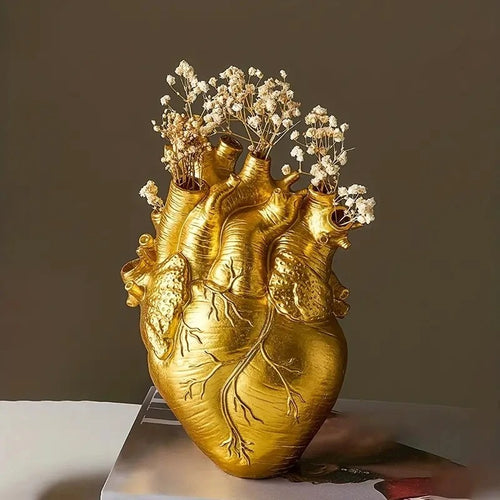 Heart Shaped Resin Vase - The Livix